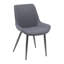 Grey Retro Bucket Style Dining Chair 