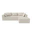 Canapé modulaire en forme de L de 105,9 po de style nuage, canapé confortable à assise profonde avec coussins moelleux, siège de salon rembourré moderne, aucun assemblage requis-1369059117