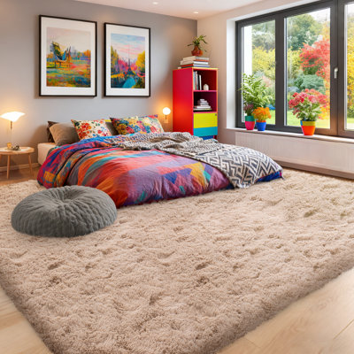 Silk-Cloud Series - Tapis en velours de qualité supérieure lisse et soyeux, antidérapant et sans poils pour chambre à coucher