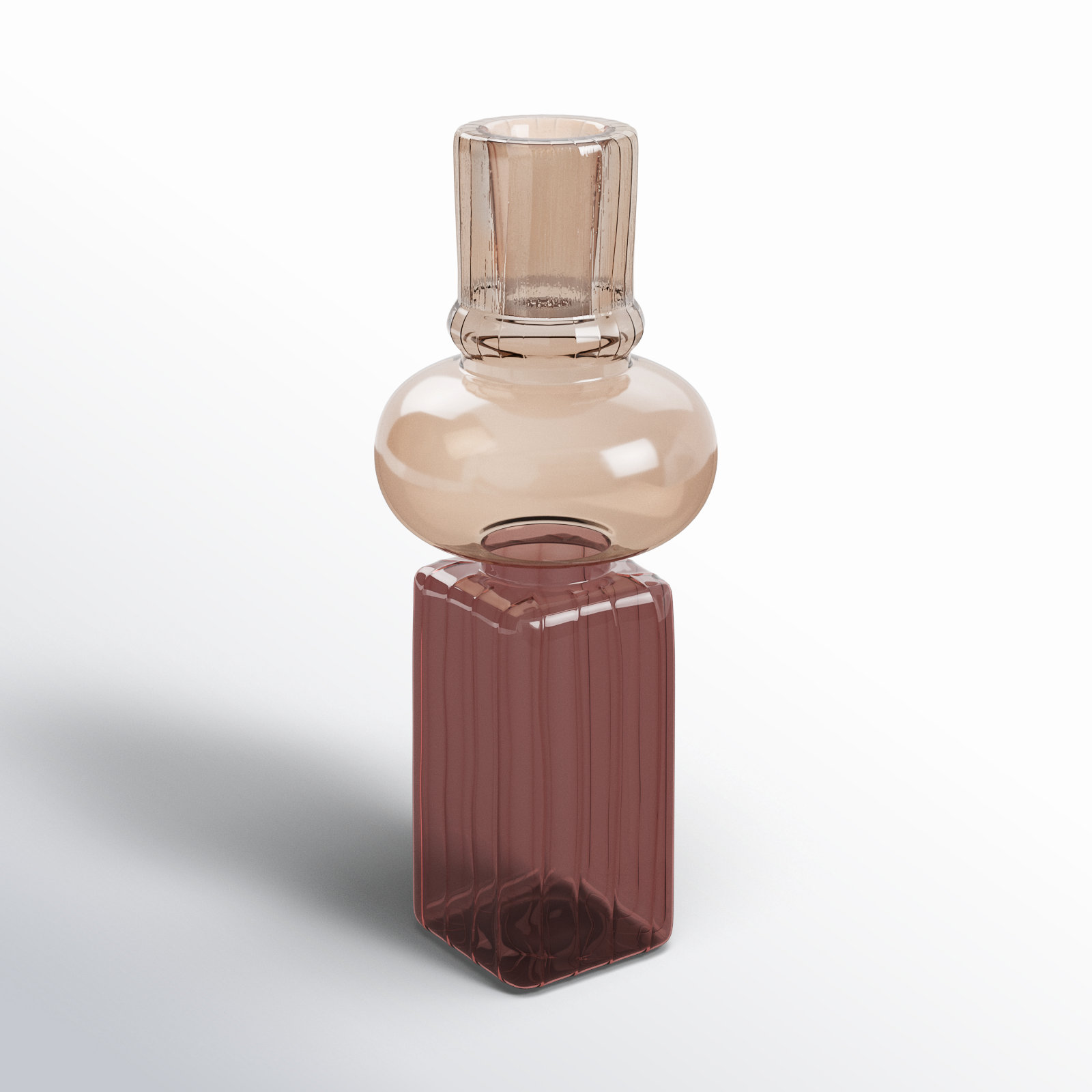 Venie Glass Candlestick Holder
