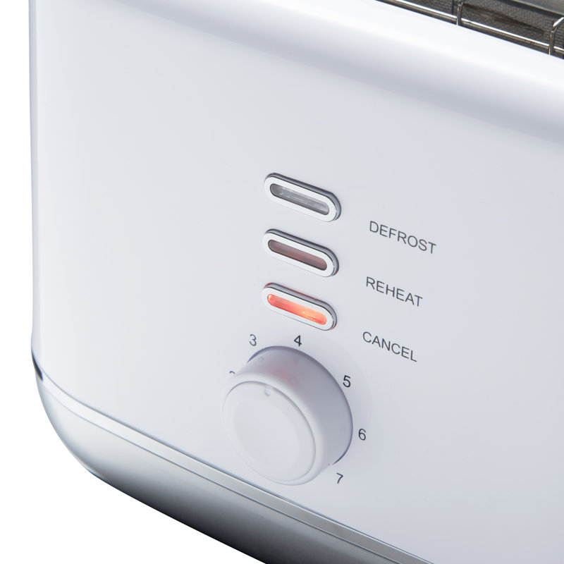 2 Slice Toaster, White