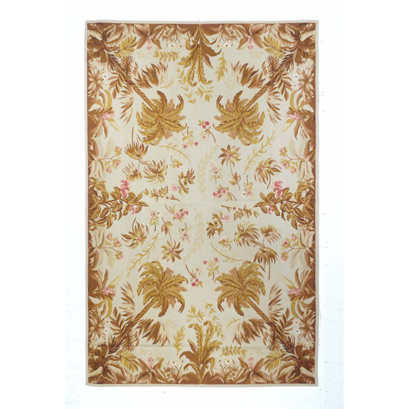 Wool Floral Area Rug