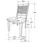 Ensemble de 2 pièces de mobilier de salle à manger en bois brun