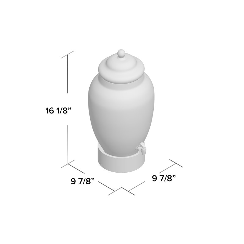 Distributeur de boissons en verre Madera