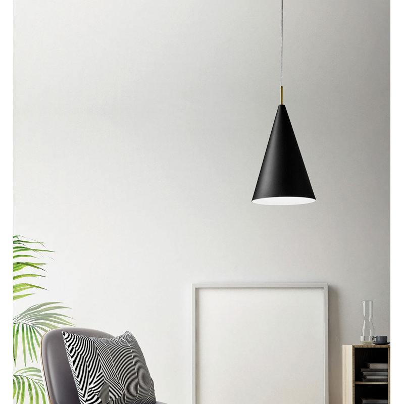 Wanette 1 - Light Black Cone Pendant