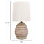 Lampe de table en céramique sculptée avec abat-jour 12,75 pouces Simple Home