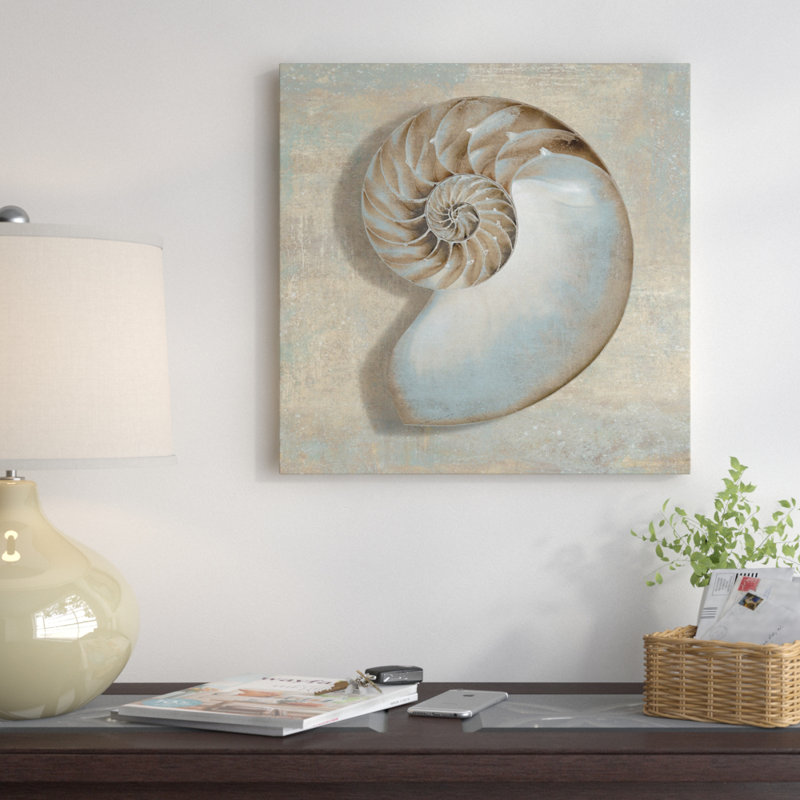 «Aqua Nautilus», impression sur toile, H 12 po x l 12 po x P 0,75 po