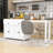 Dosha Rolling Kitchen Island with Extendable Dining Table, Spice Rack and Storage Cabinet-549946513