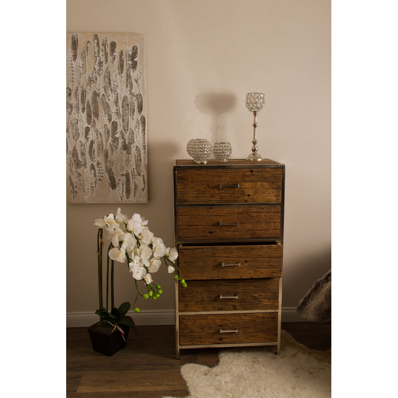 Marsily 60cm W 5 - Drawer Chest of Drawers