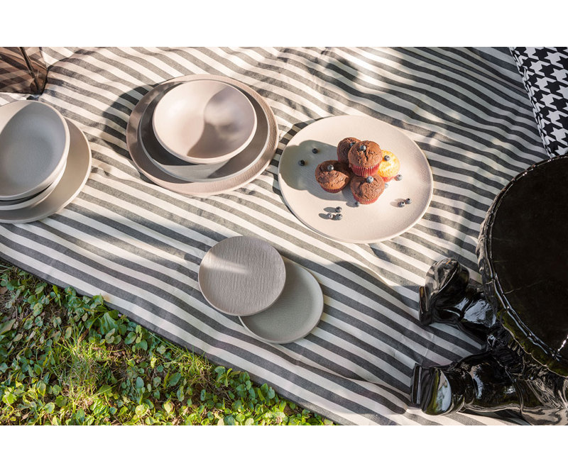 Trama Melamine Dinner Plate, Terracotta