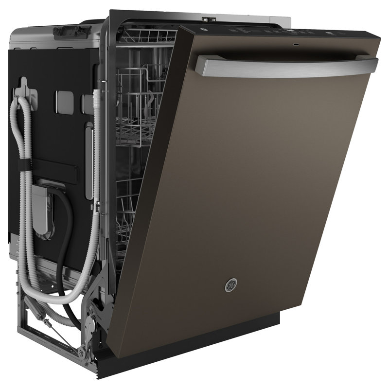  GE Appliances 24" 45 Decibel ENERGY STAR Certified Built-in Top Control Dishwasher with Adjustable Rack and Tall Tub, Slate