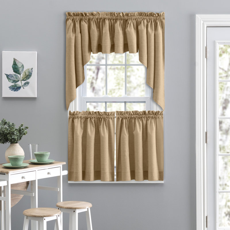 Lisa Tailored Window Valance, Tan