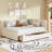 Upholstered Daybed With 2 Storage Drawers Sofa Bed Frame No Box Spring Needed-411290047