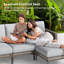 Ainhoa Outdoor 4-Seat L-Shaped Sofa
