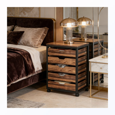 Armoire de rangement avec commode à tiroirs