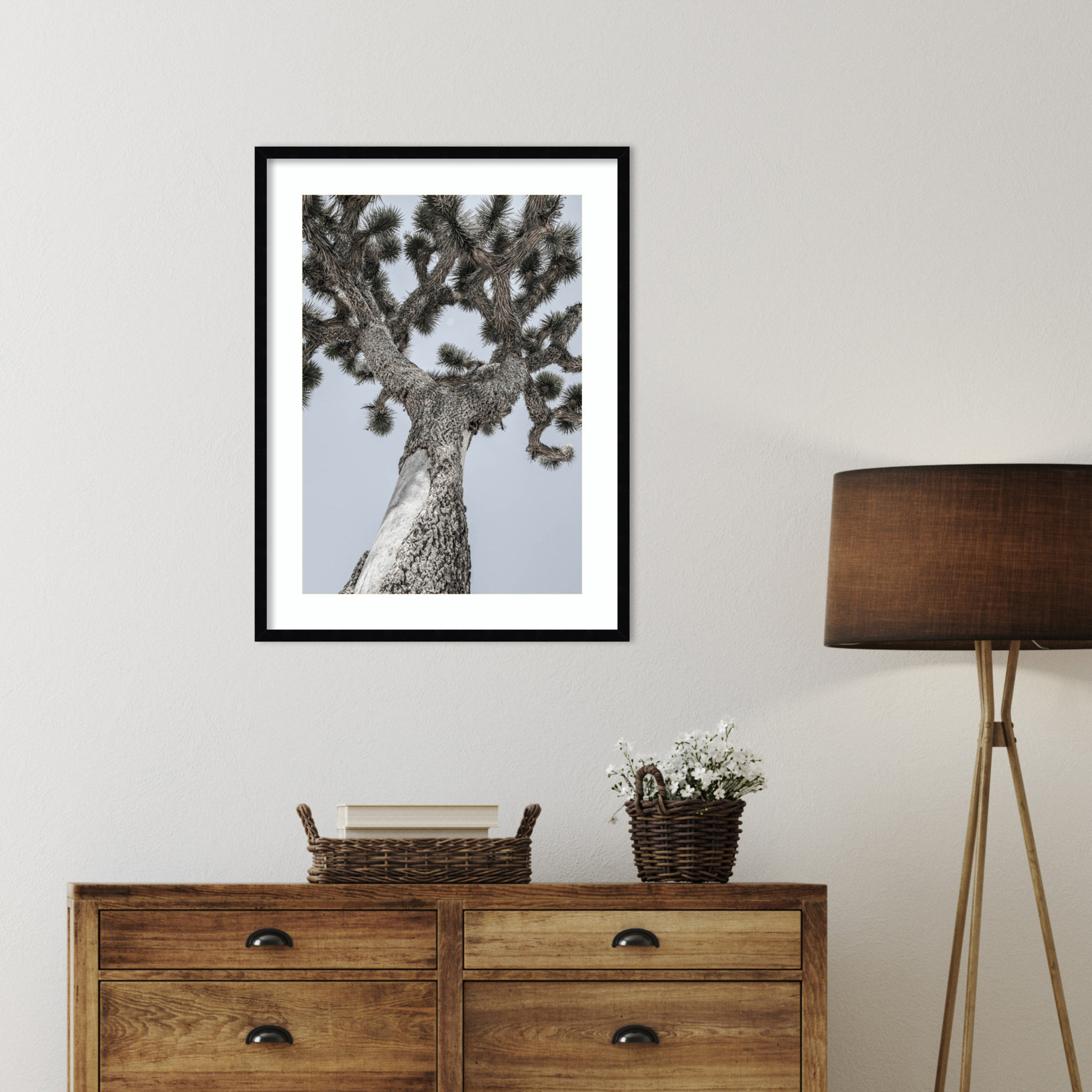 Joshua by Shot by Clint Wood Framed Wall Art Print, Black , 33" H x 25" W