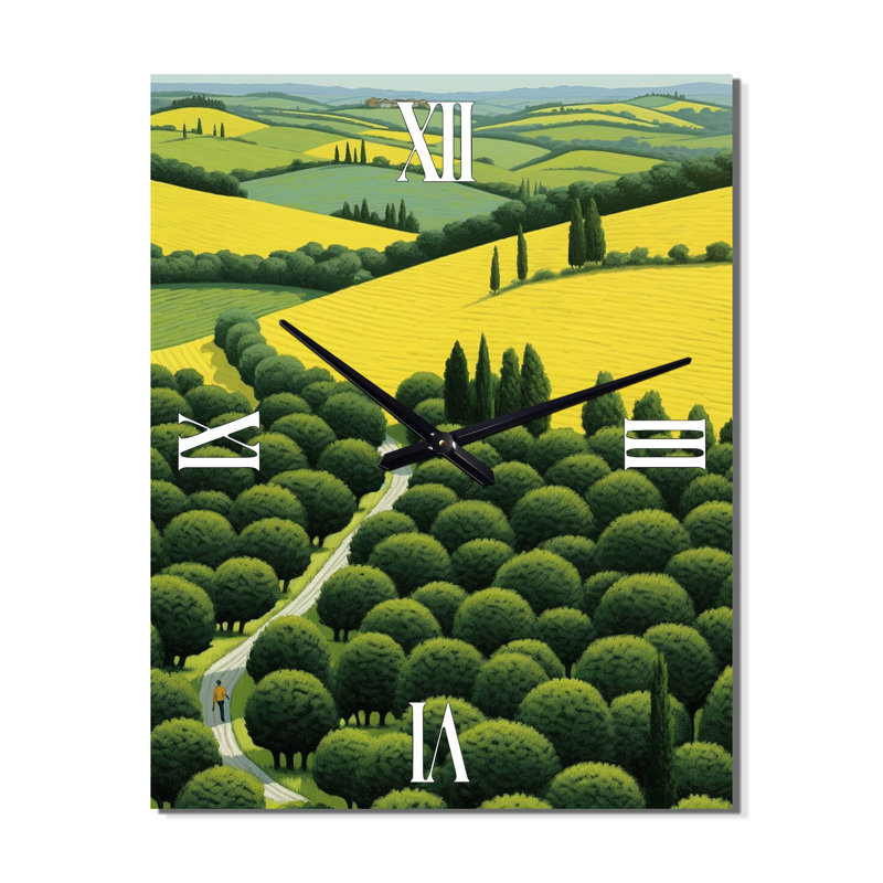 Horloge murale moderne Green Vision Valley, Moyen