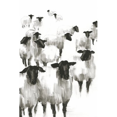 Counting Sheep II by Ethan Harper - Wrapped Canvas Painting