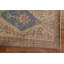 Tapis de couloir oriental géométrique Heriz Serapi noué à la main 3 x 10