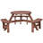 Kristian Round Outdoor Picnic Table Yes , 66.9 " W 66.9 " D