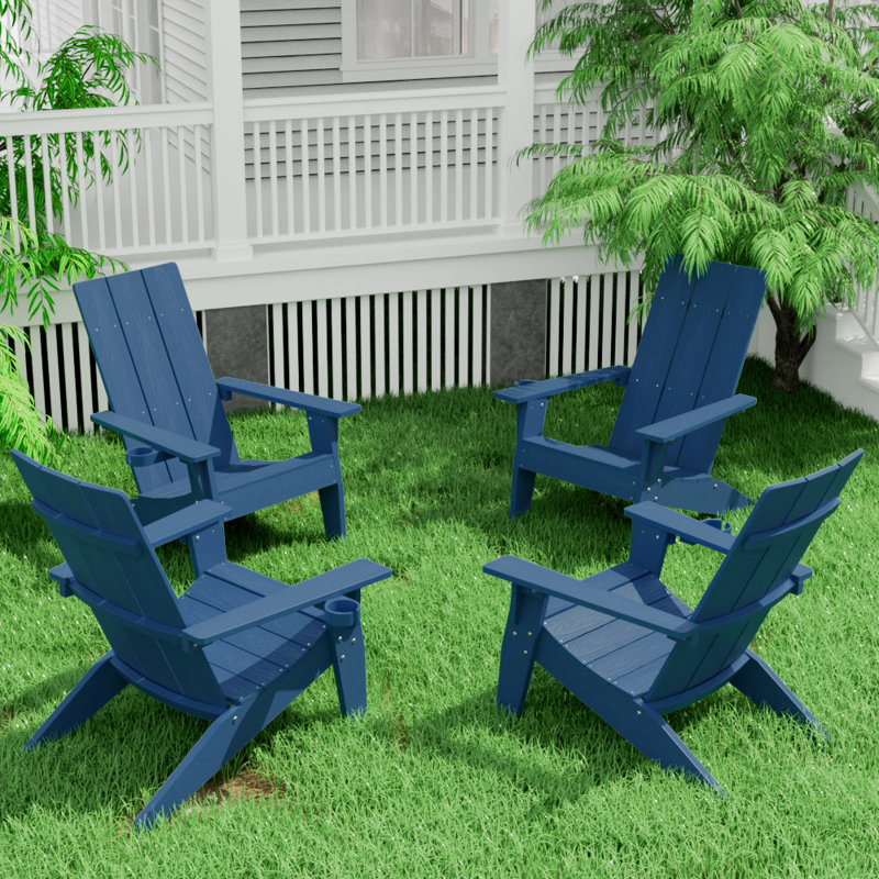 Chaise Adirondack en plastique Yeagertown, Bleu marine