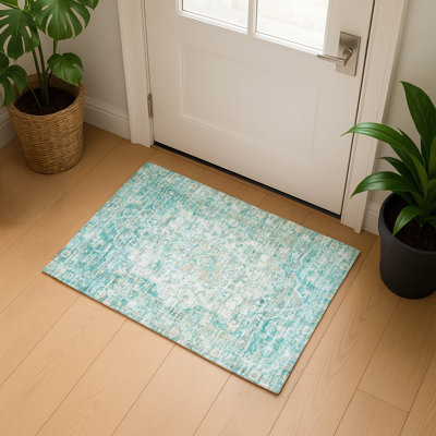 Premium Machine Washable Lubbers AMF1728 Global Rug