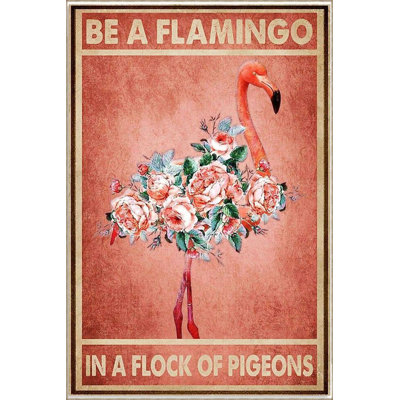 Machine Washable Animal Pink Flamingo Pattern Decorative Rug