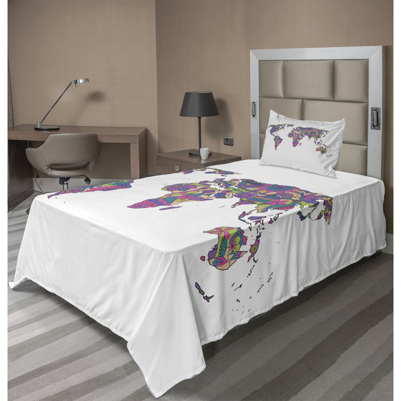 Microfiber Sheet Set, Twin XL Sheet Set + Fitted Sheet + 1 Pillowcase