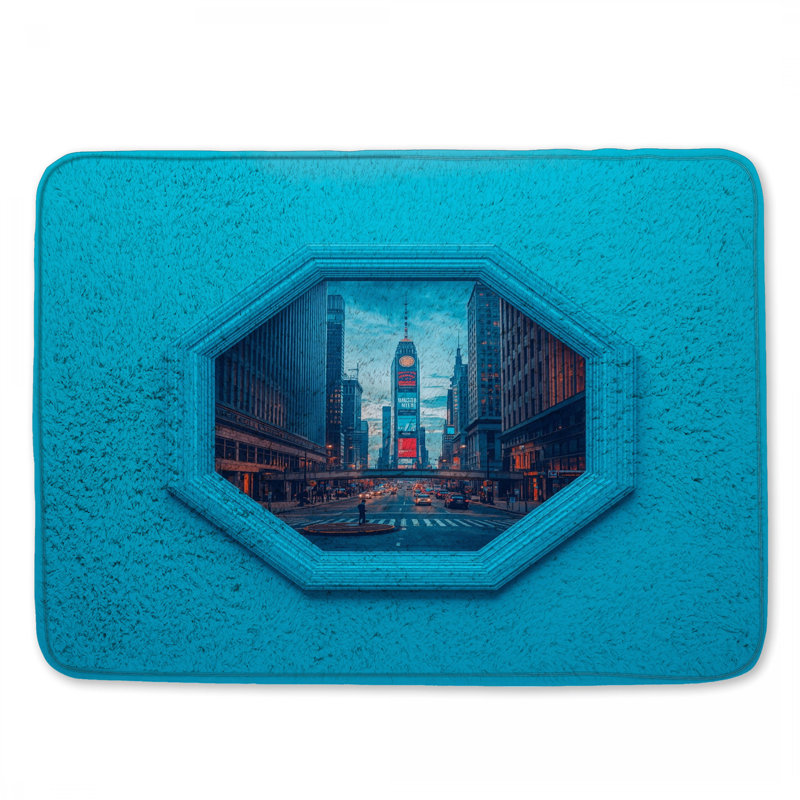 Tapis de bain New York Cityscape, L 24 po x L 17 po