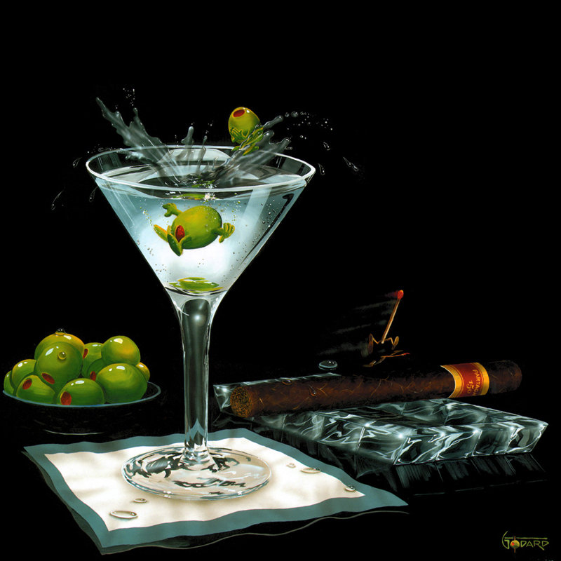 Olive Party II IMA-G480b, 15'' H x 15'' W