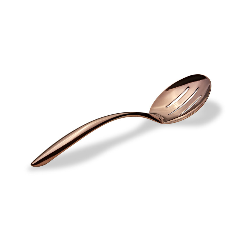 Cuillère de service rainurée, Or rose