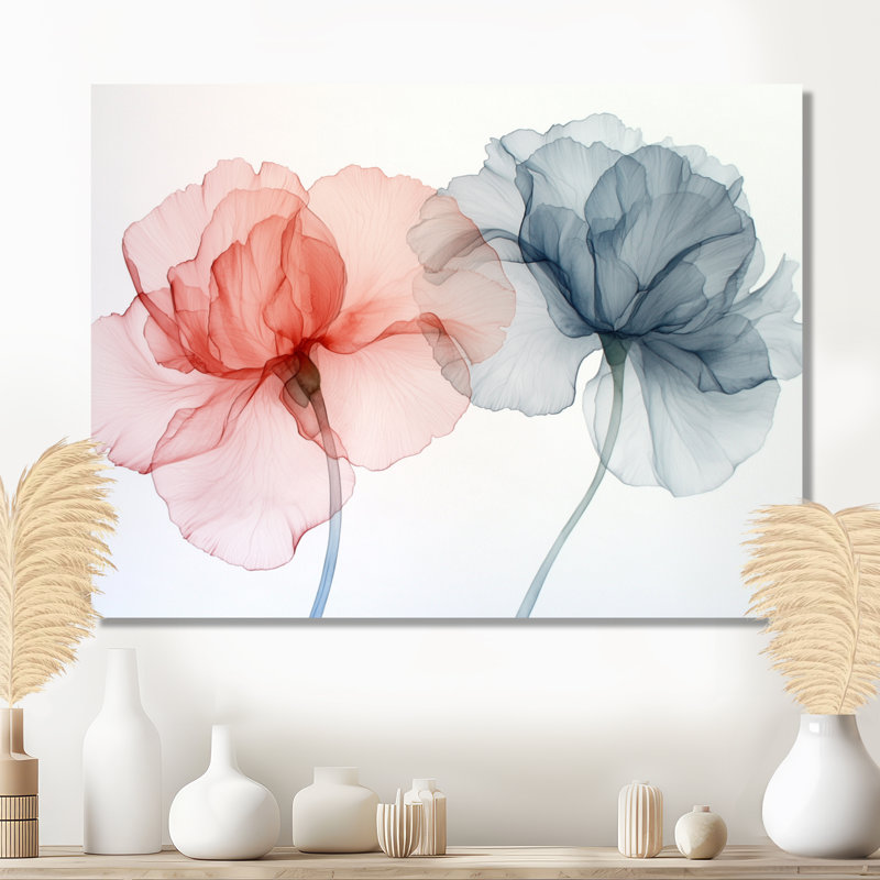 Dancing Echo Of Carnation - Floral Metal Wall Decor, Carnation Metal Print, 30" H x 40" W x 0.84" D