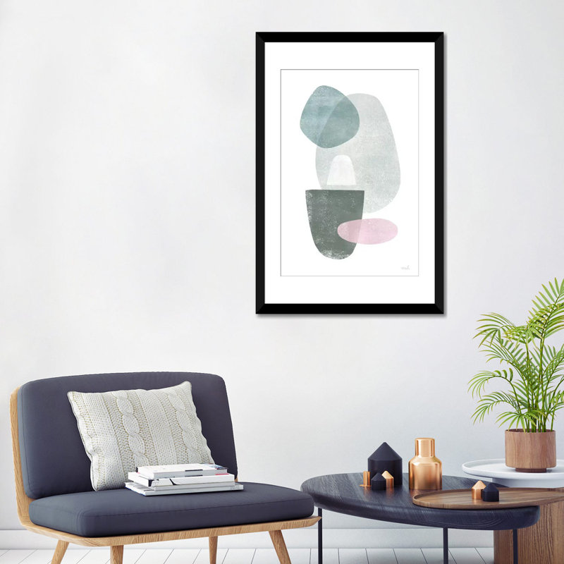 « rêve i », reproduction d’impression sur toile tendue, H 24 po x l 16 po x P 1 po, Papier d'art encadré noir, Blanc