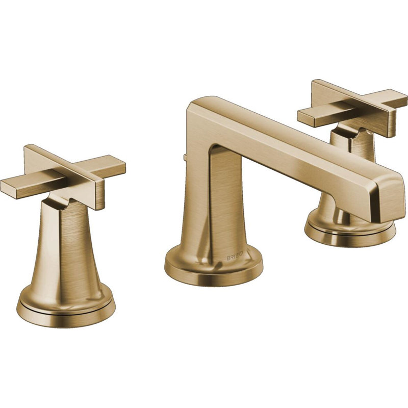 Levoir® Two-Handle Wall Mount Lavatory Faucet, Luxe Gold, High Cross Handle, 1.5