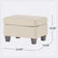 Banc rembourré en tissu Camaiya
