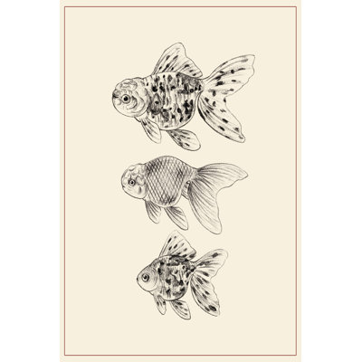 Goldfish II by Melissa Wang - Wrapped Canvas Painting