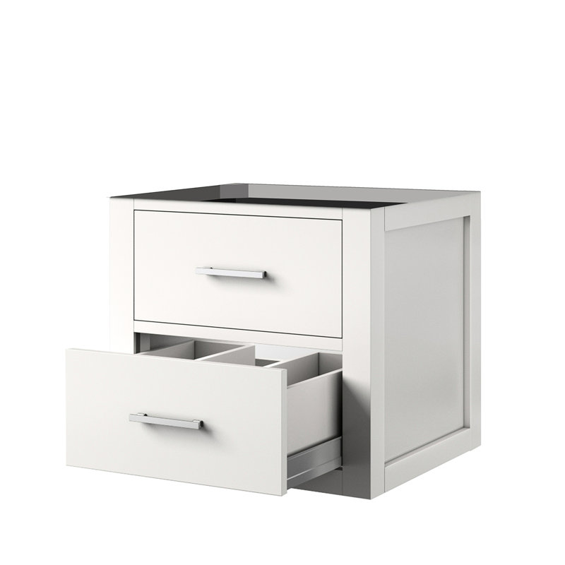 Meuble-lavabo blanc l 20 po x P 18 po, lavabo simple avec rangement sous le comptoir, fermeture en douceur, armoire de salle de bain entièrement assemblée, 20 po 18 P