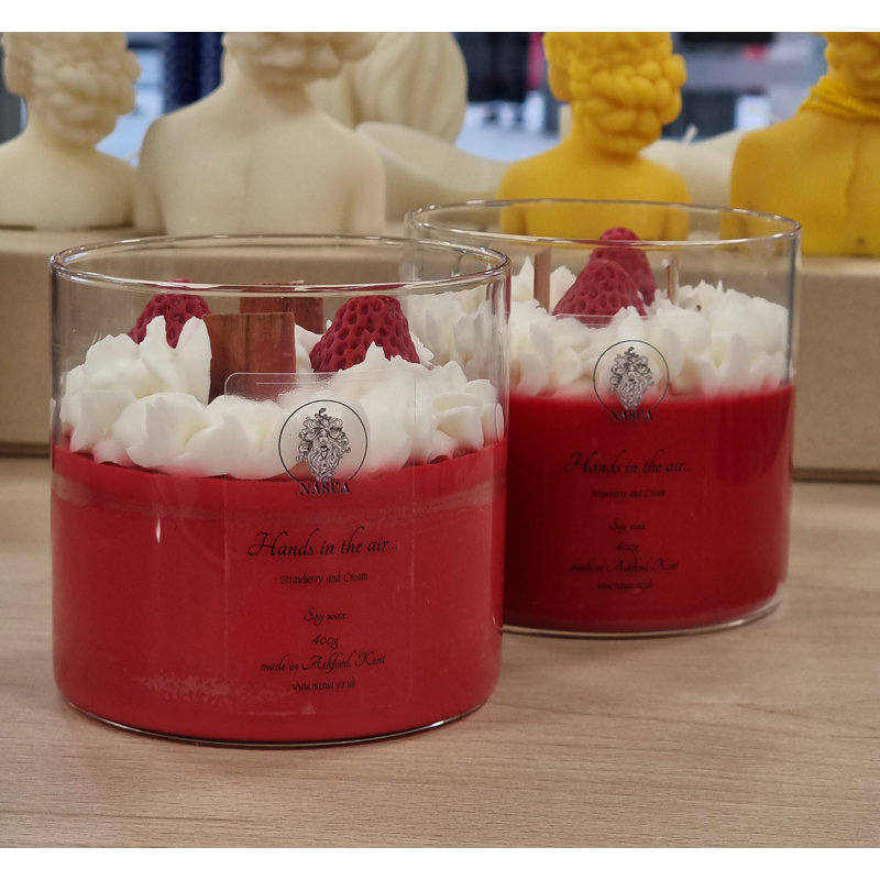 Strawberry Fizz Scented Jar Candle