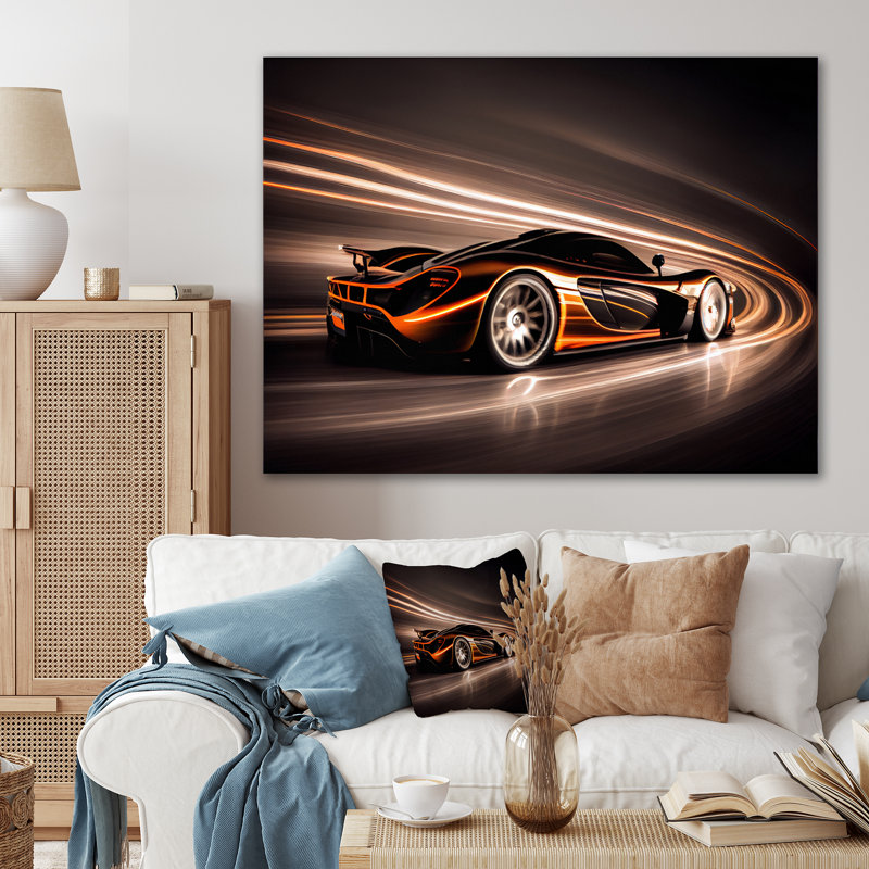 Diseree Transportation Wall Decor on Metal, 24" H x 32" W x 1" D