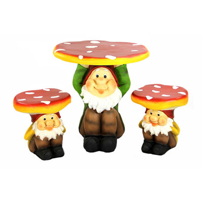 Ensemble de mobilier de jardin 3 pièces 3 pièces Jolly Gnome