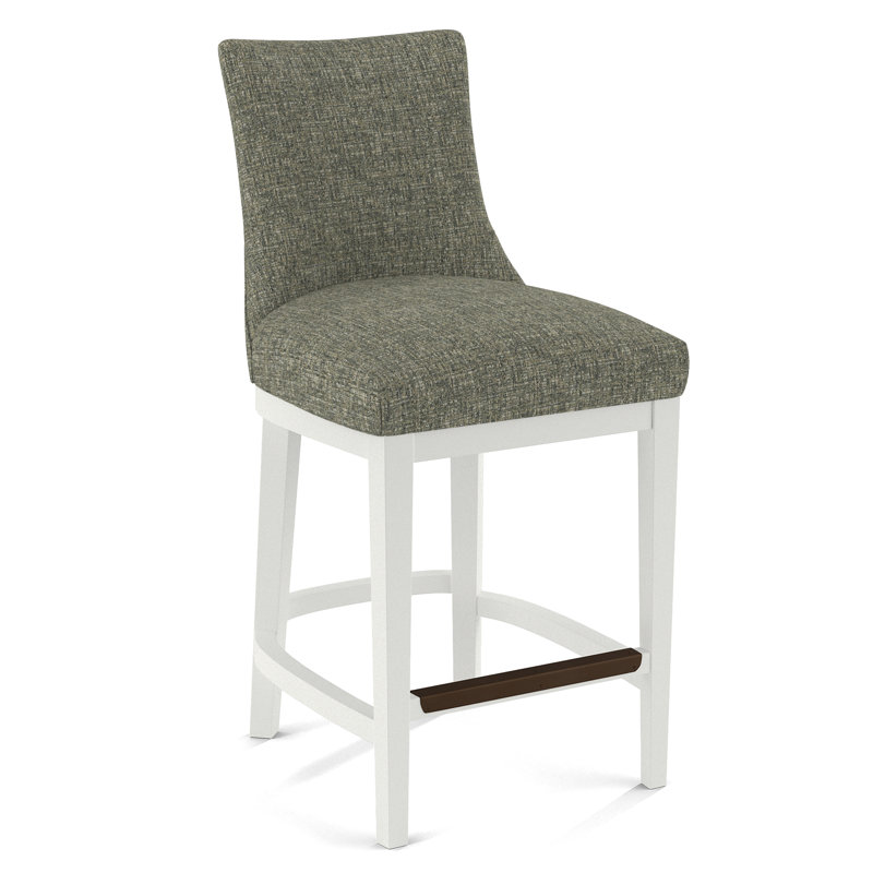 Upholstered Stool, 61689-88, White
