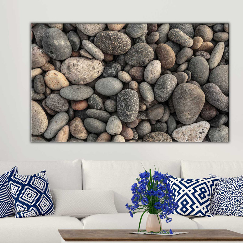 « pebbles vii », reproduction de photo sur toile tendue, H 18 po x l 30 po x P 1 po