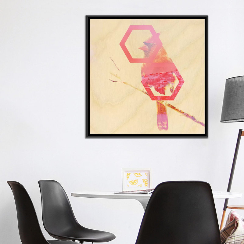 «Look for Love» par 5by5collective, impression sur toile tendue, H 18 po x l 18 po x P 1,5 po, Toile avec cadre noir