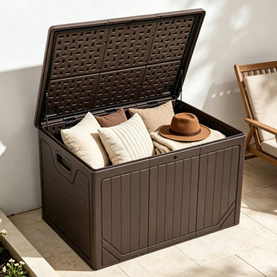 Balconera 270 Gallon Resin Lockable Outdoor Deck Box