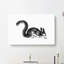 Squirrel Illustration in Black & White - Wrapped Canvas Drawing - Wrapped Canvas-55330851
