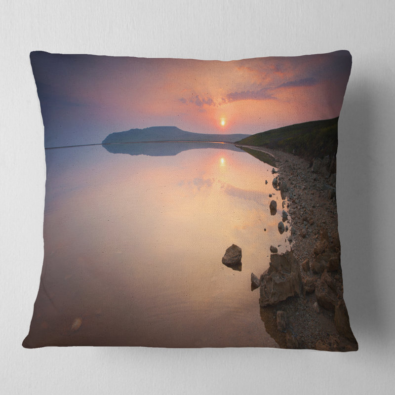 Oreiller magnifique au dessus du soleil sur tranquil, 16 po x 1 po, Coussin décoratif