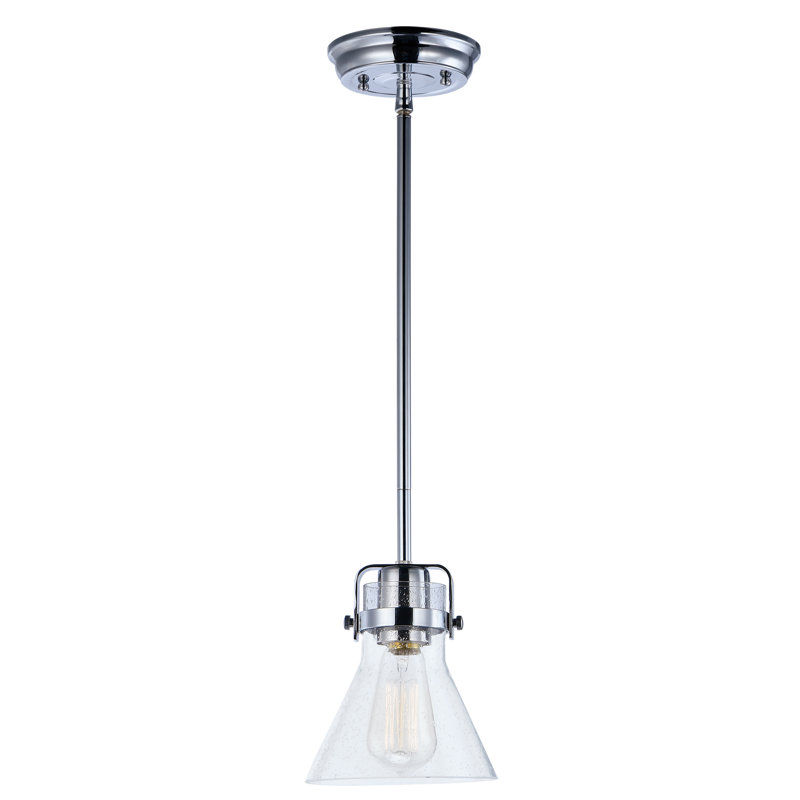 Luminaire suspendu conique à 1 lumière Urbana, Chrome poli