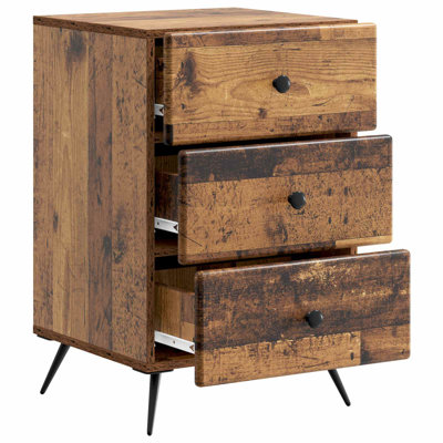 43cm W Manufactured Wood Bedside Table