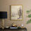 Reproduction encadrée de paysage rétro Vintage - bois massif