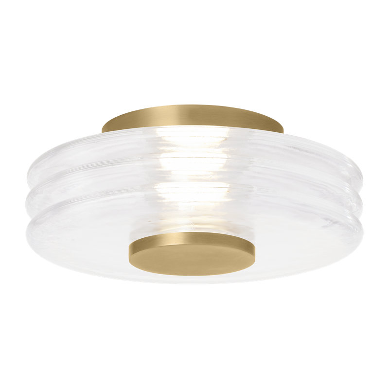 Laurel 1 - Light LED Flush Mount, 4.8" H x 12" W x 12" D